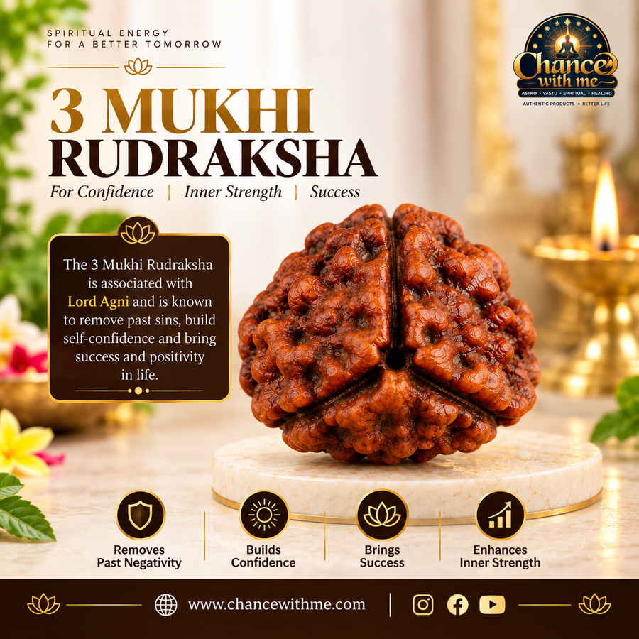 3 Mukhi Rudraksha