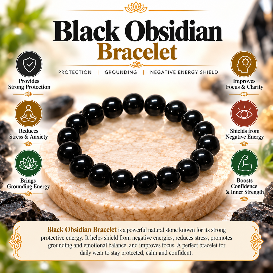 Black Obsidian Bracelet