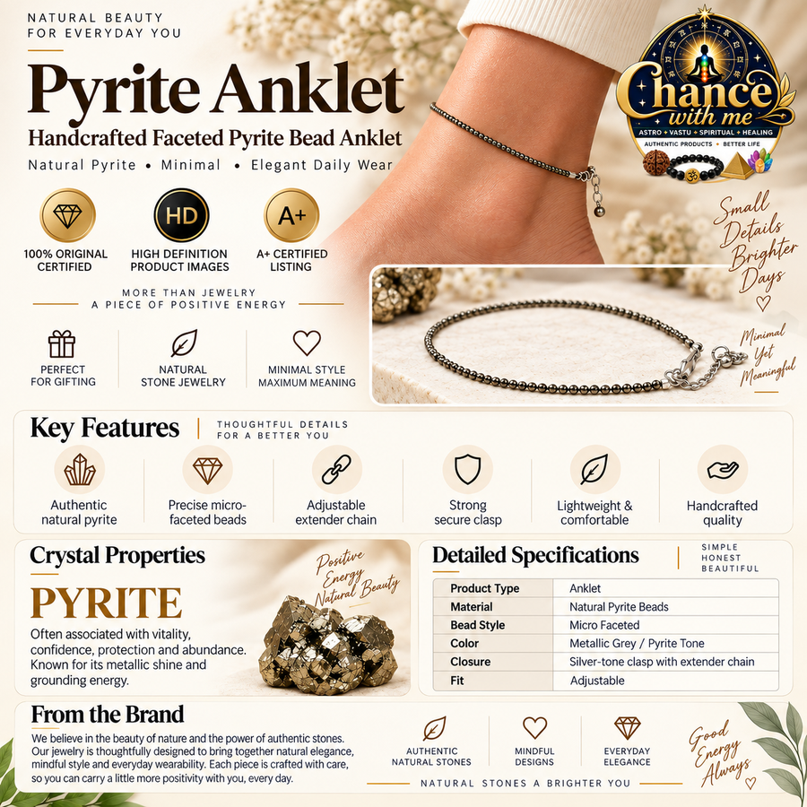 Pyrite Anklet