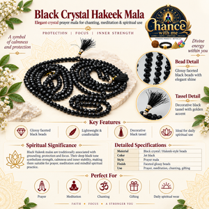 Black Crystal Hakeek Mala