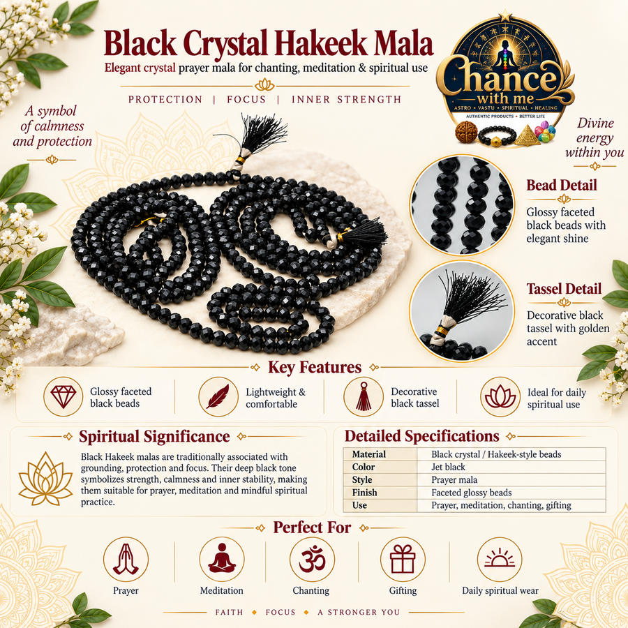 Black Crystal Hakeek Mala