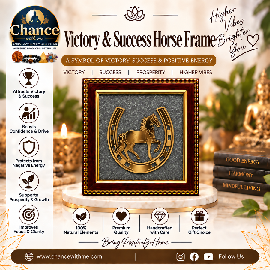 Horse & Horseshoe with Pyrite Frame