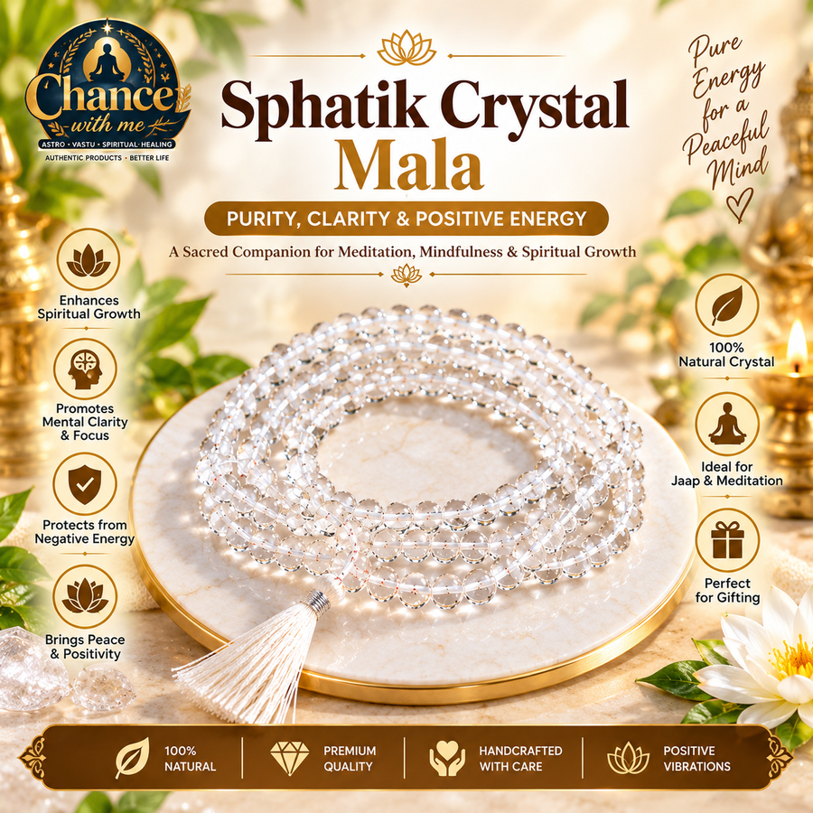 sphatik cystal mala