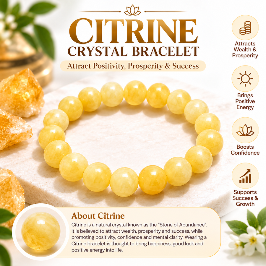 Citrine Crystal Bracelet