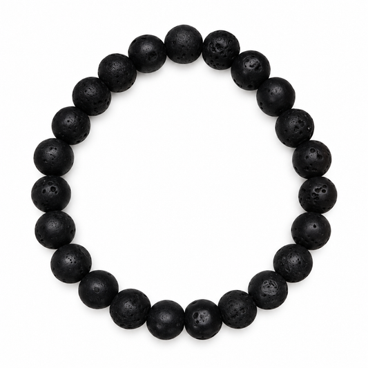 Black Lava Stone Bracelet