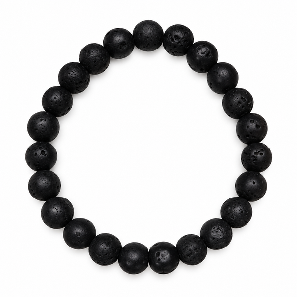 Black Lava Stone Bracelet