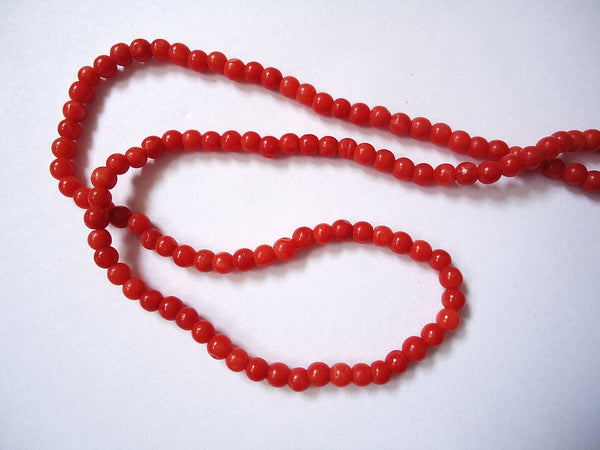 Natural Moonga (Red Coral) Mala